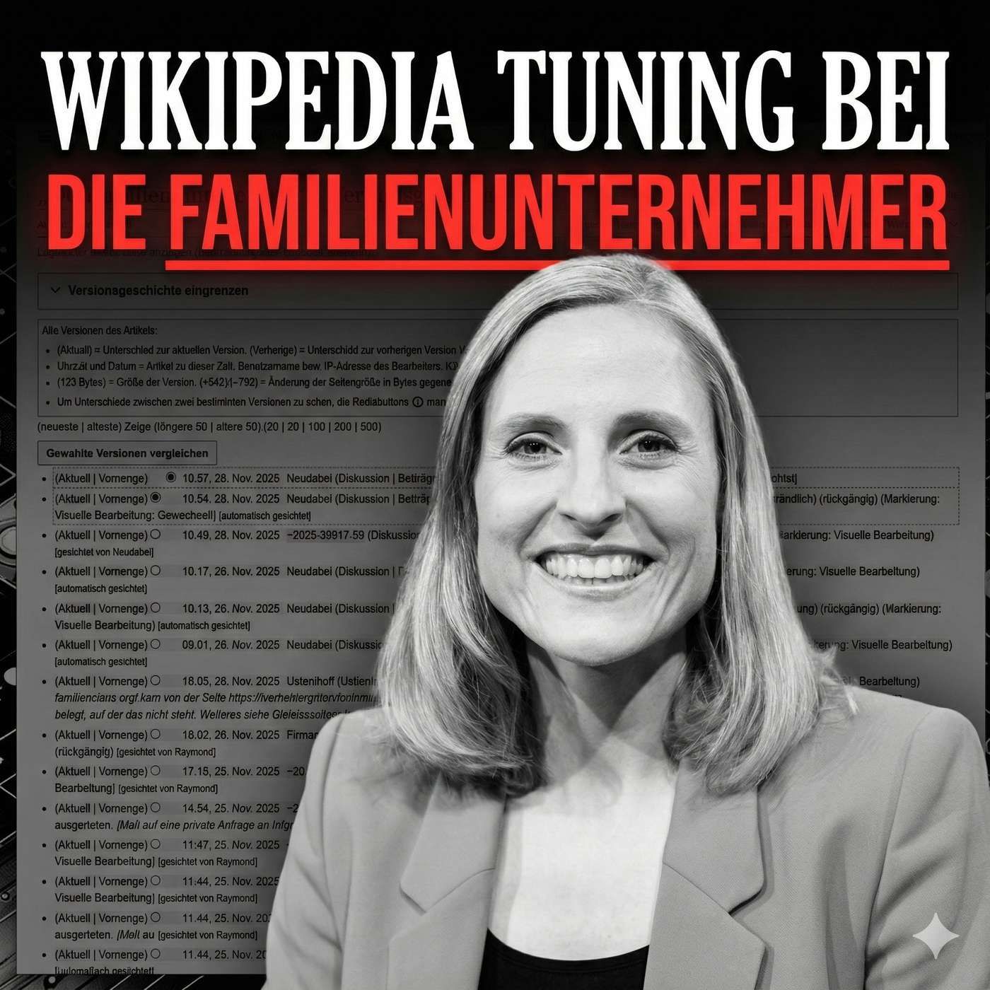 Wikipedia Tuning bei "Die Familienunternehmer" - PR-Chaos in Digitalistan