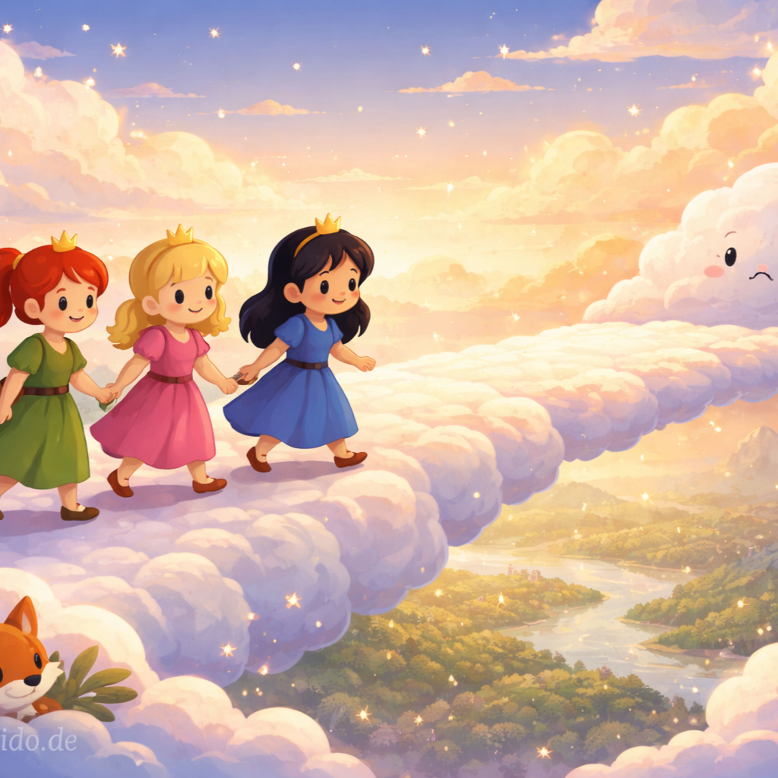 Wilde Prinzessinnen & die Wolkenbrücke | „Gute Nacht“-Geschichte”