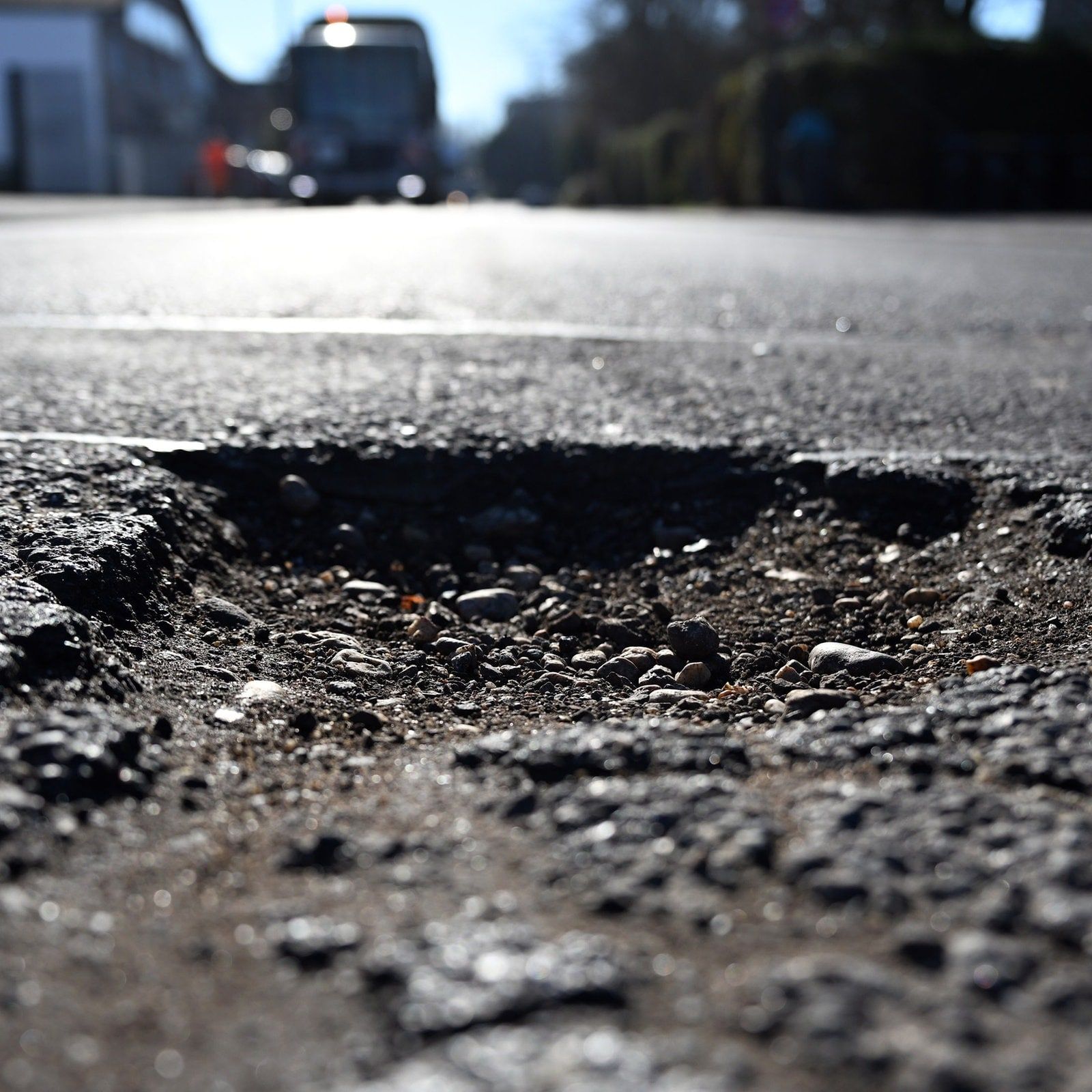 Winter adé, Schlagloch oh je!