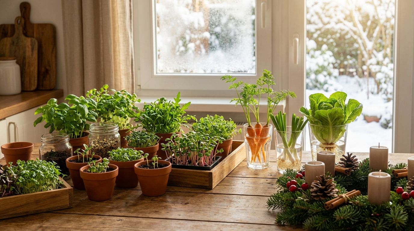 Wintergrün & Küchenmagie – wie aus Resten neues Leben wächst