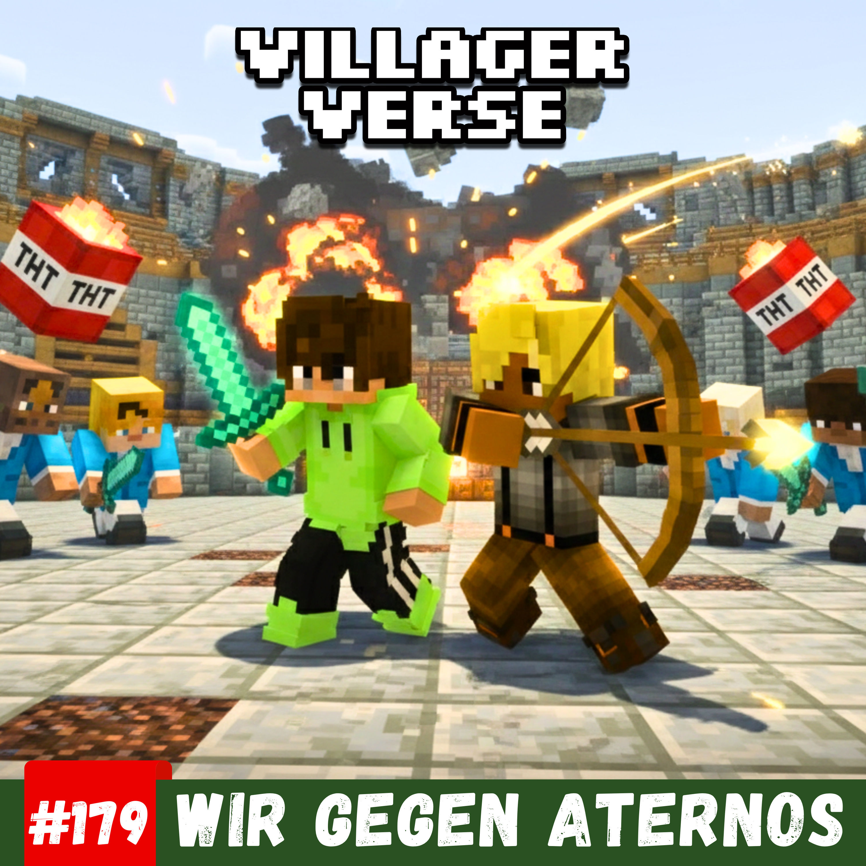 Wir spielen 12 PvP-Minigames gegen Team Aternos! 🏟️ #179