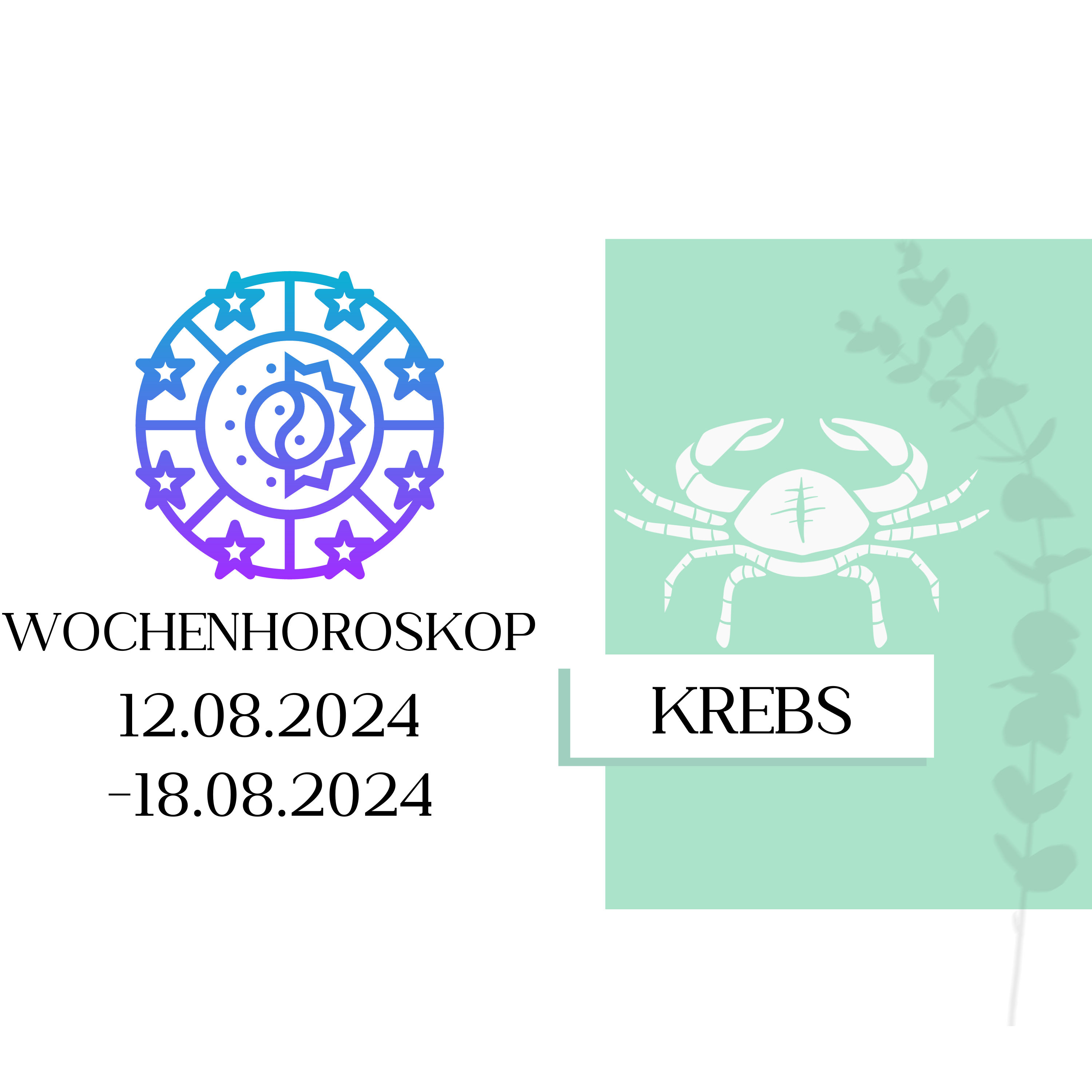 Wochenhoroskop - Krebs | 12.08.-18.08.24 | KW 33/2024