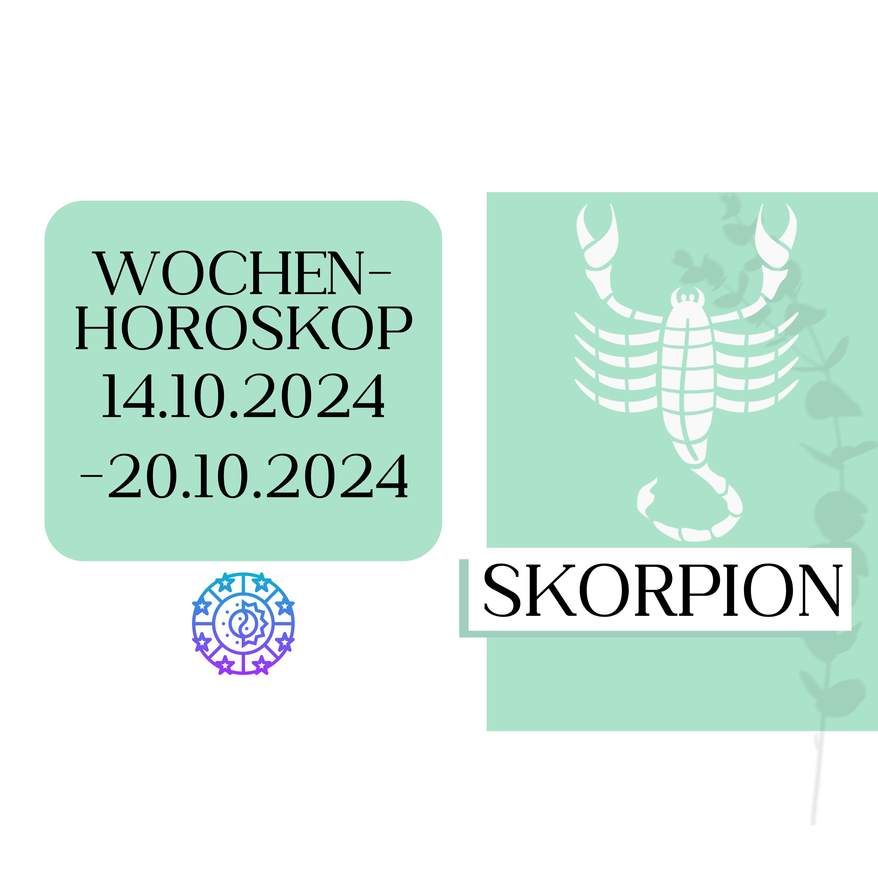 Wochenhoroskop - Skorpion | 14.10.-20.10.24 | KW 42/2024