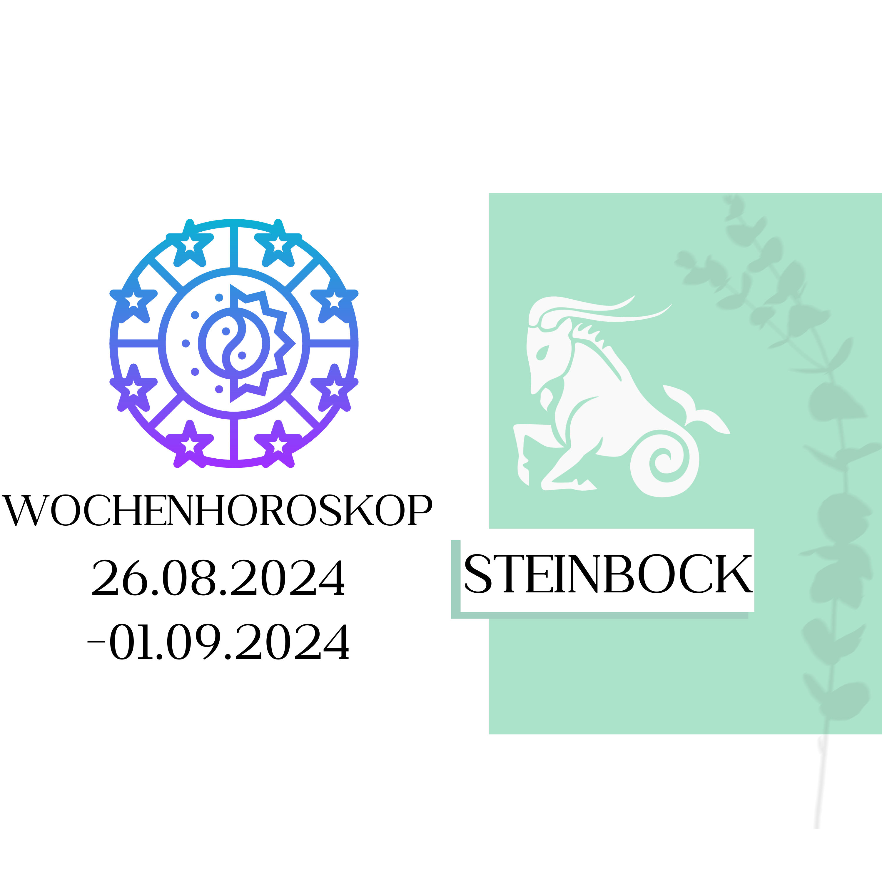 Wochenhoroskop - Steinbock | 26.08.-01.09.24 | KW 35/2024