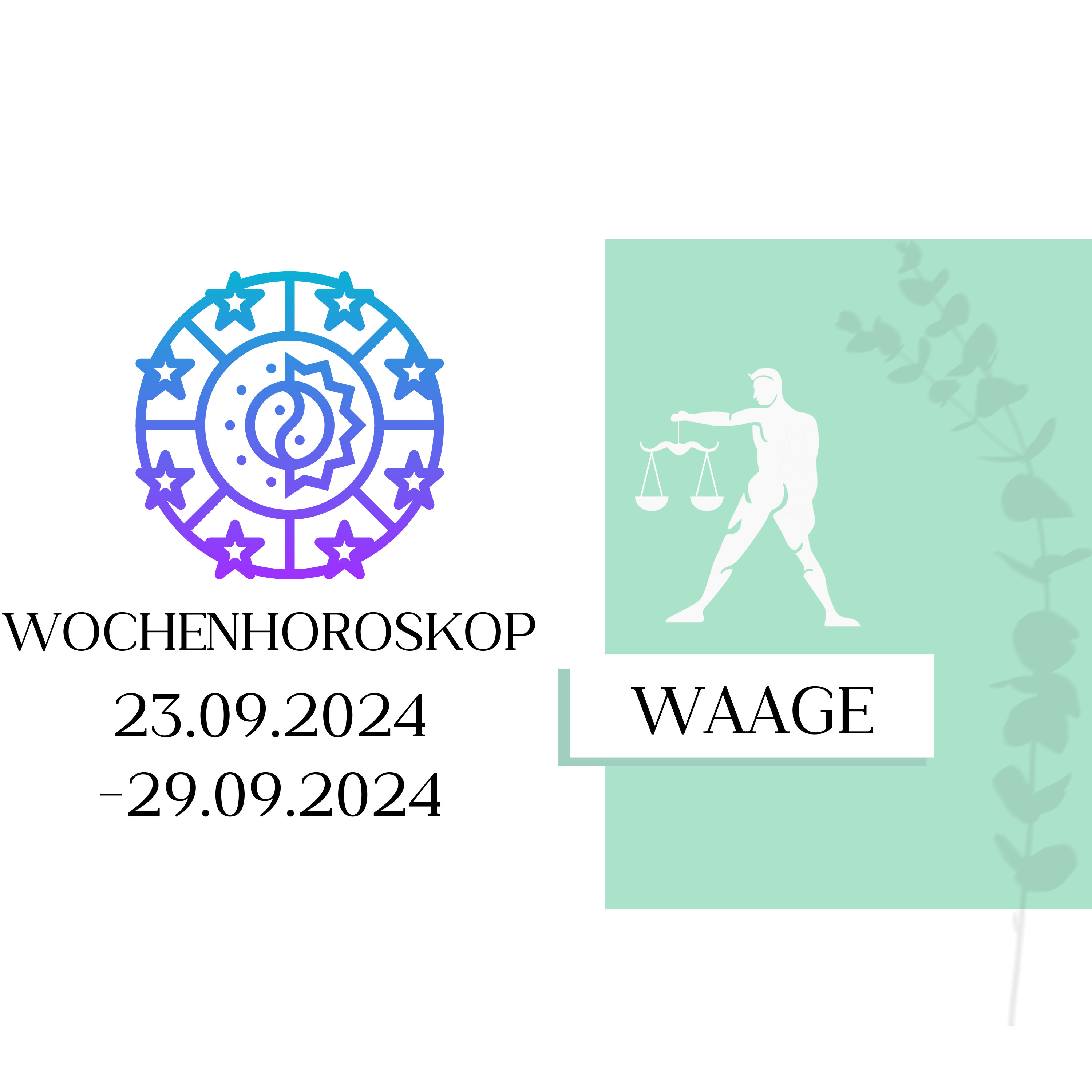 Wochenhoroskop - Waage | 23.09.-29.09.24 | KW 39/2024