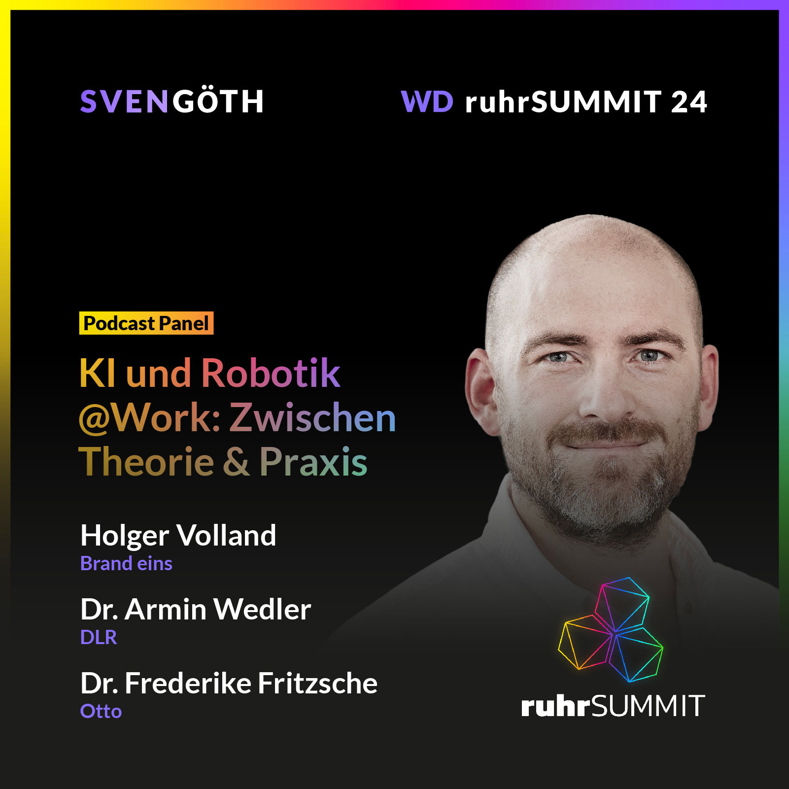 WVD SPECIAL x ruhrSUMMIT 24 #2: KI & Robotik @work mit Dr. Frederike Fritzsche, Holger Volland und Dr. Armin Wedler