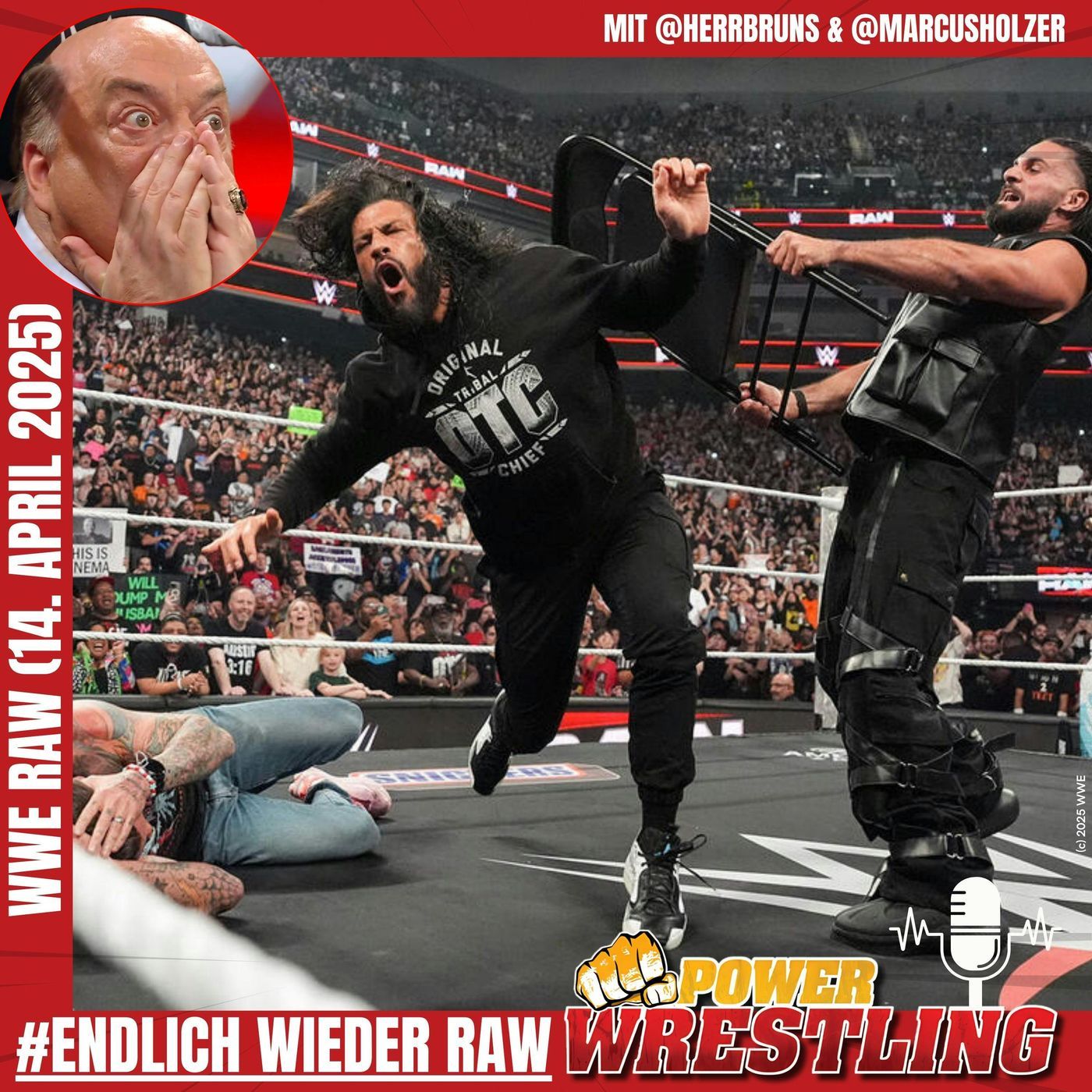 WWE Raw (14.4.25): Roman Reigns reagiert auf Paul Heymans WrestleMania-Entscheidung