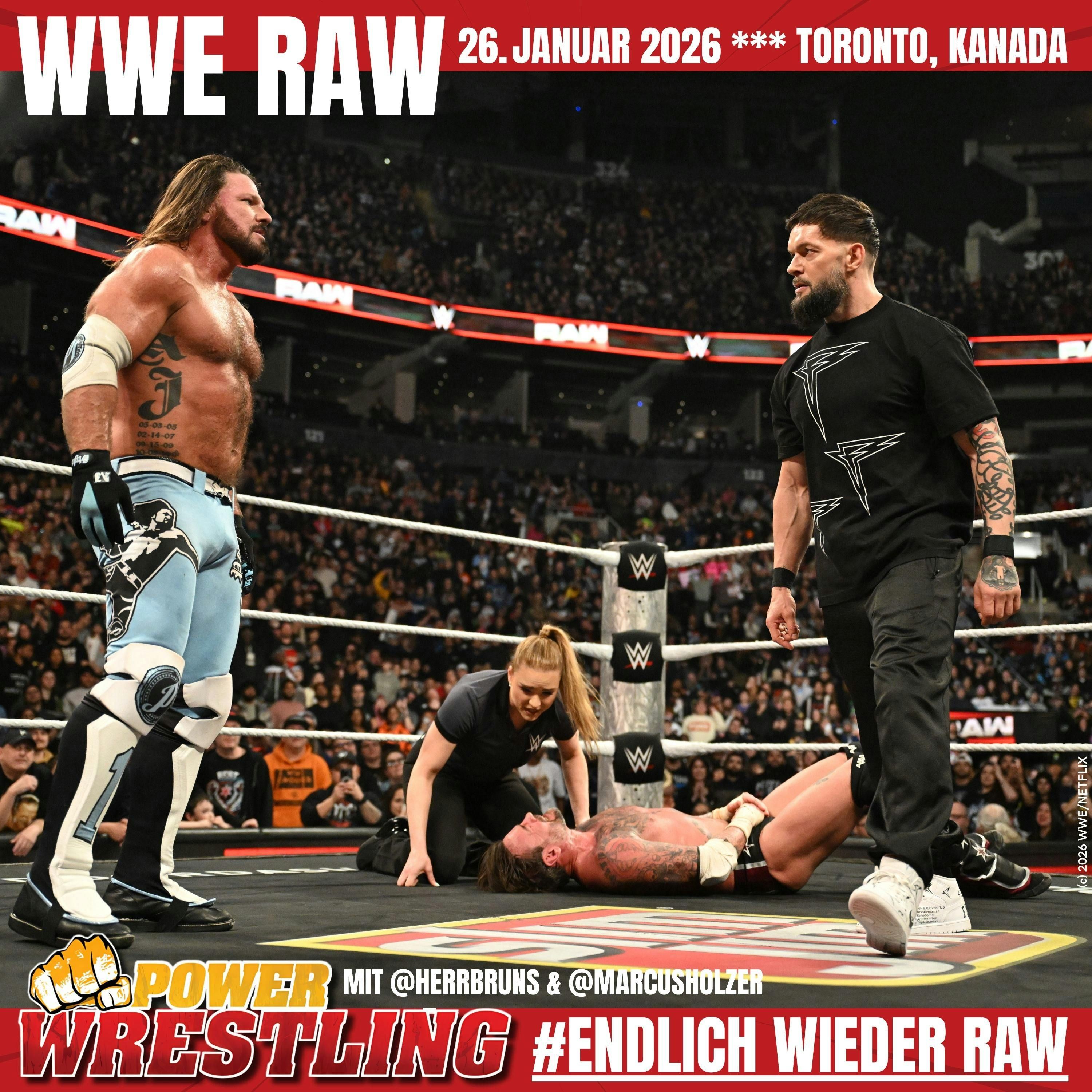 WWE Raw (26.1.26) REVIEW: Plötzlicher Angriff auf CM Punk! Wende um Bron Breakker! #1-Contender fix!