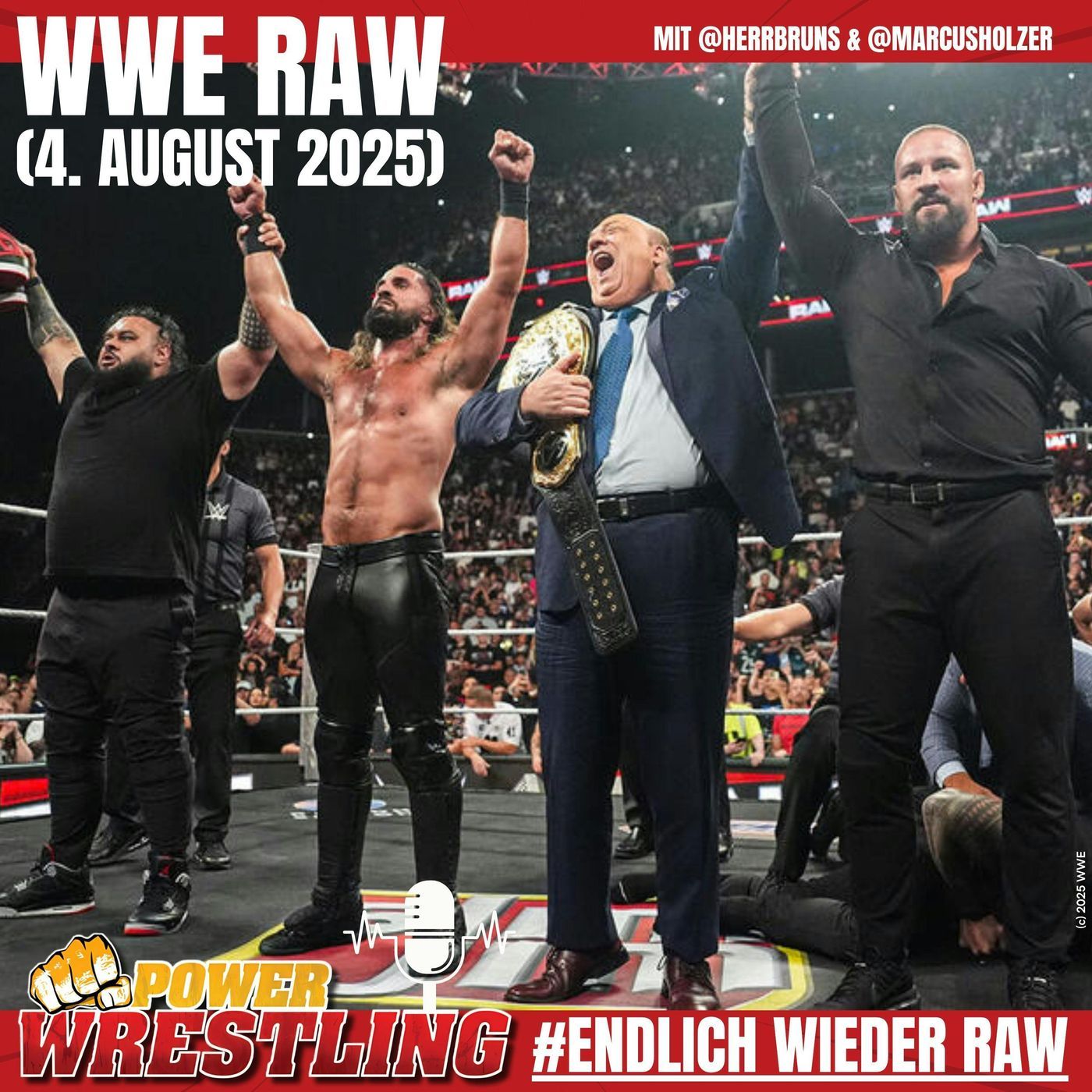 WWE Raw (4.8.25): Roman Reigns überrascht Seth Rollins – und erlebt bitteren Rückschlag