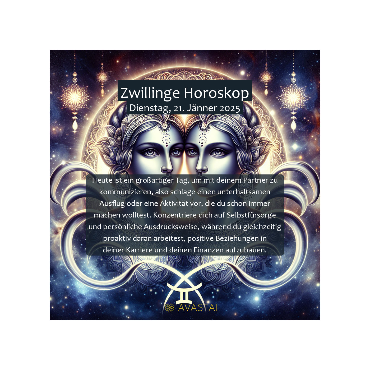 Zwillinge Horoskop für den Dienstag, 21. Jänner 2025: