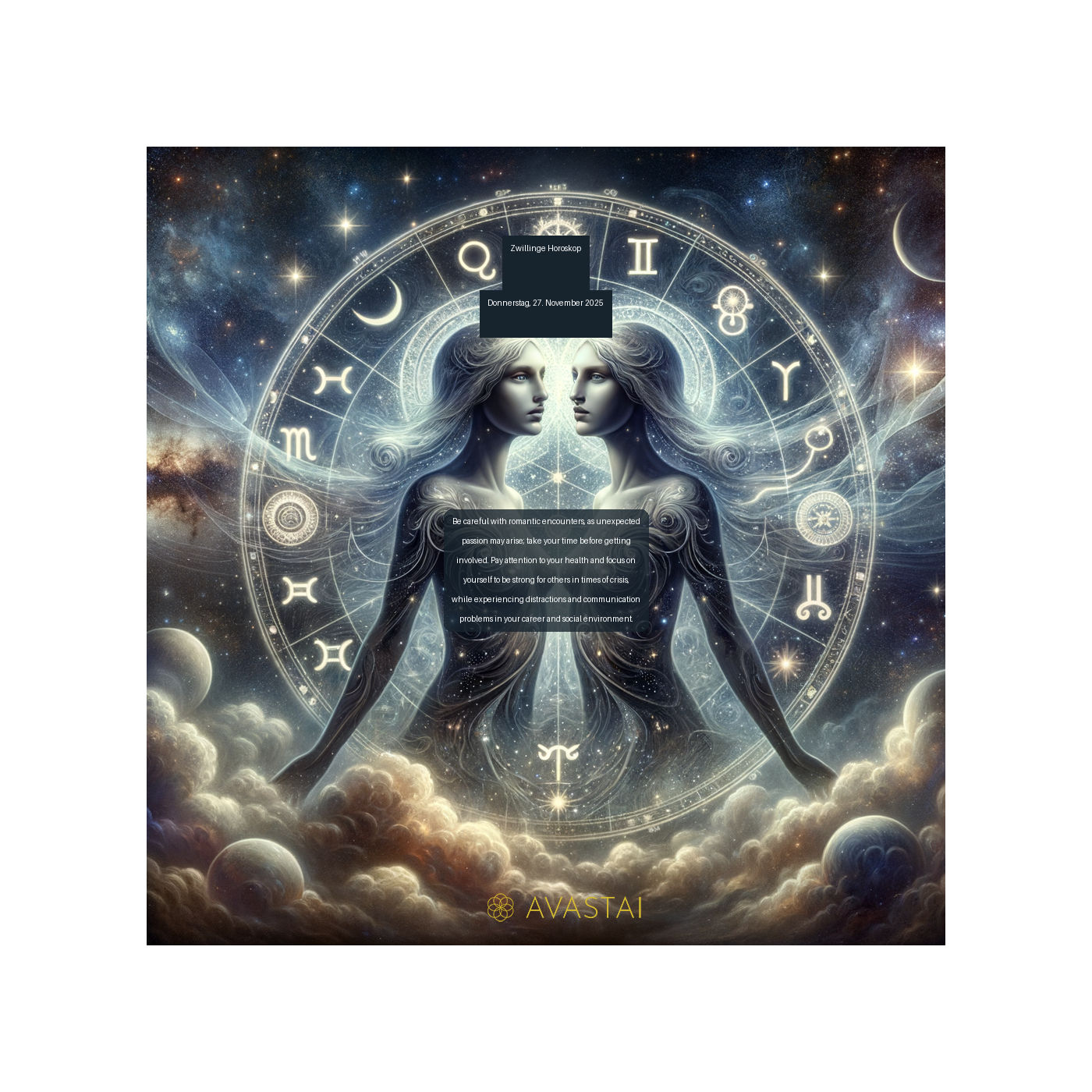 Zwillinge Horoskop für den Donnerstag, 27. November 2025: